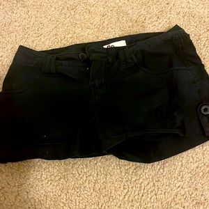 SO black low rise shorts (not used)!